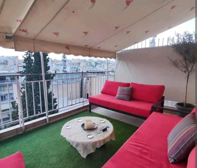 Vyronas Apartment | 7th floor spacious veranda in the heart of Athens