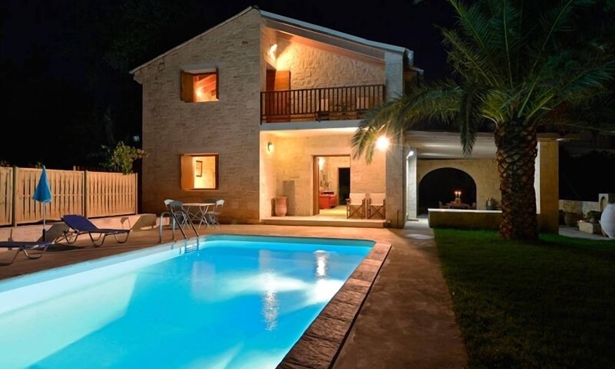 Kalyves Villa | A Stone Villa With Wonderful Sea View, Just 250m Away From The Sandy Beach