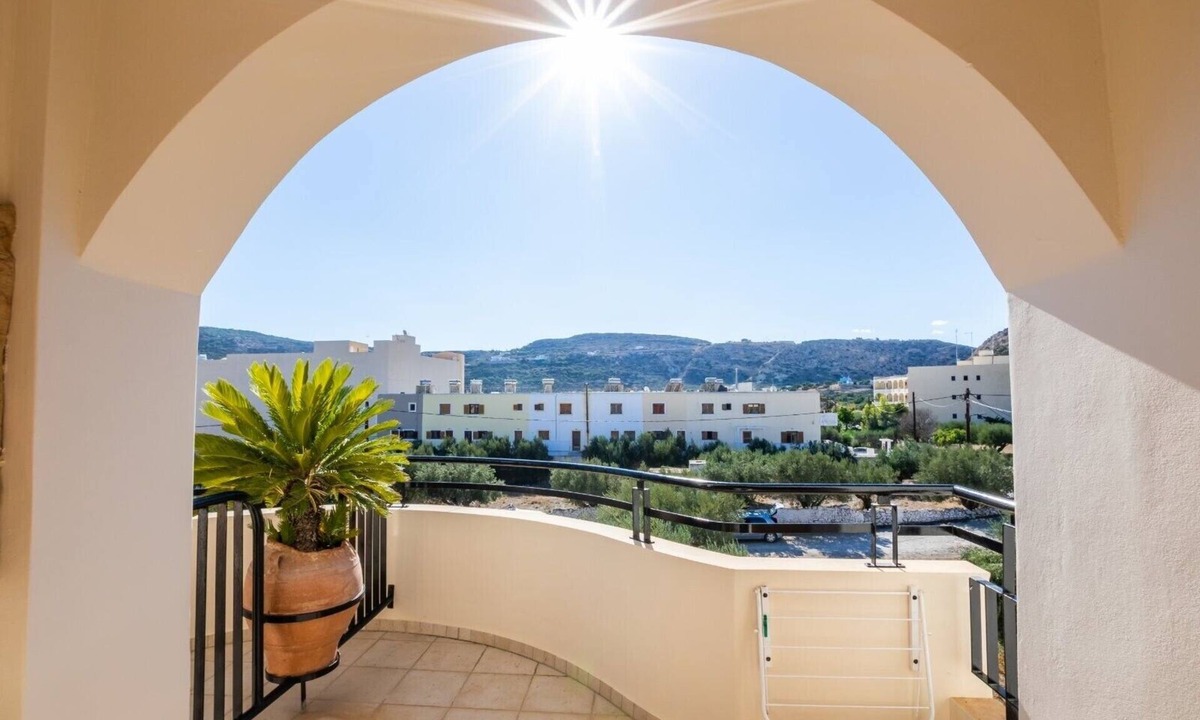 Karpathos Town Apartment | Apartment '1' with Mountain View, Wi-Fi and Air Conditioning