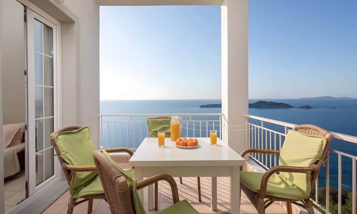 Afionas Apartment | Apartment '2 Bedroom' with Sea View, Wi-Fi and Air Conditioning