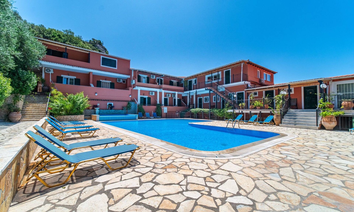 Lakones Apartment | Apartment 'Arianna 14' with Private Terrace, Shared Pool and Wi-Fi
