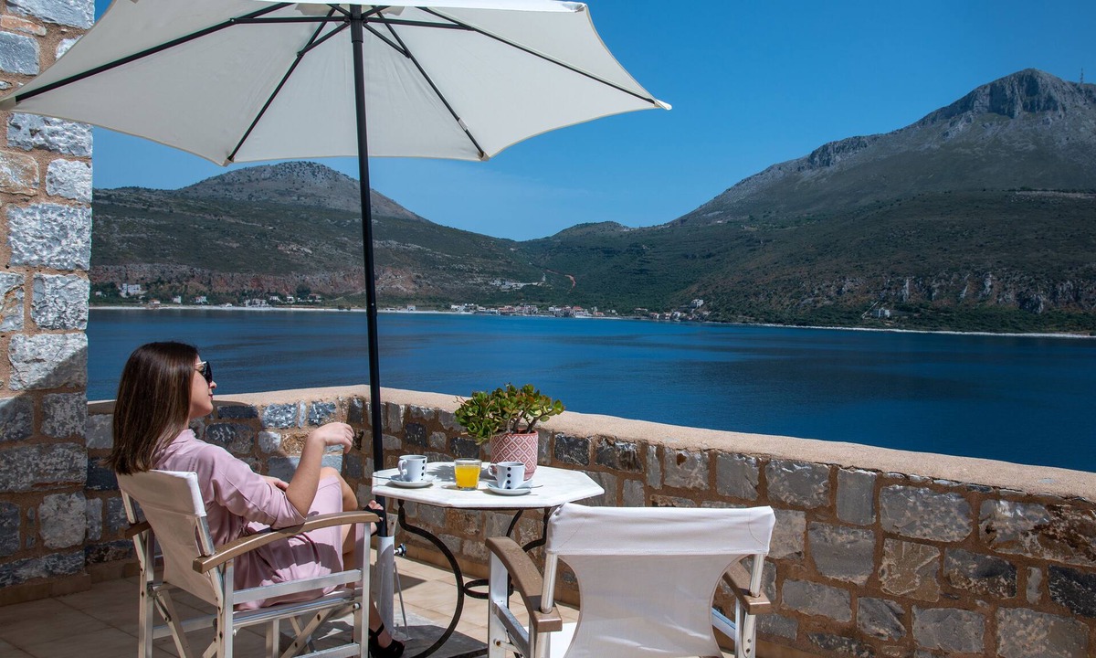 Karavostasi House | Aphrodite - traditional stone built studio apartment