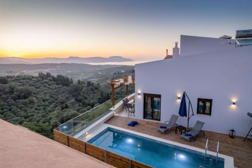 Filaki Villa | Archontiki Veranda - Design Villa in Crete with Heated Pool, Jacuzzi & Dreamy Views
