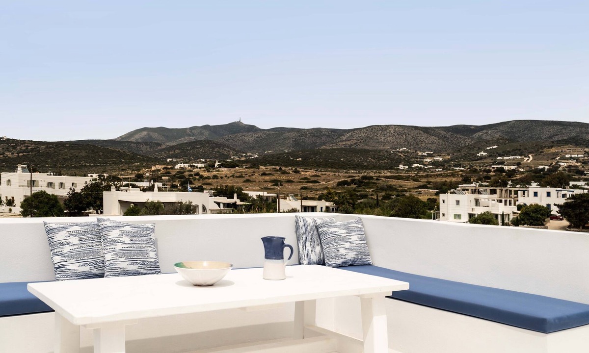 Aliki Apartment | Cavos Paros Boho Rooftop Apt: Sea Views, Yoga Deck