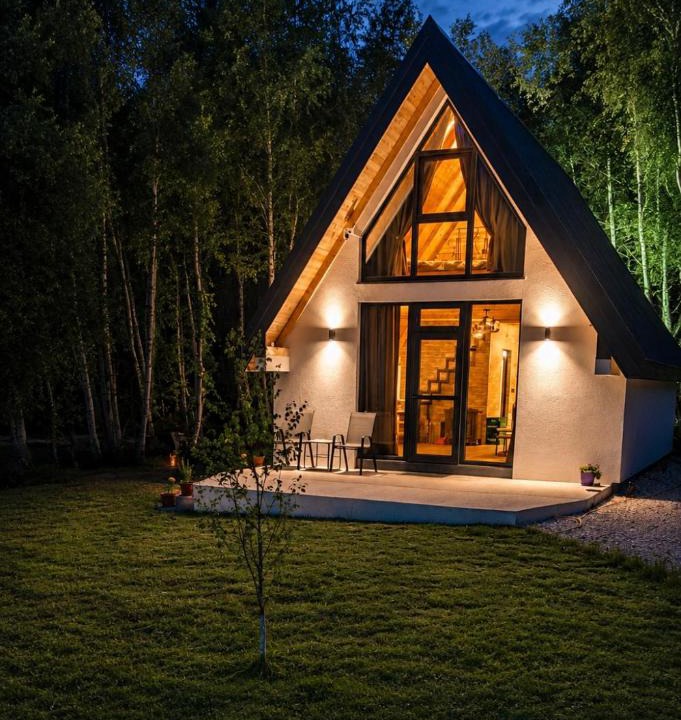 Pluzine House | Cozy A-Frame House with Mountain View - Brezna