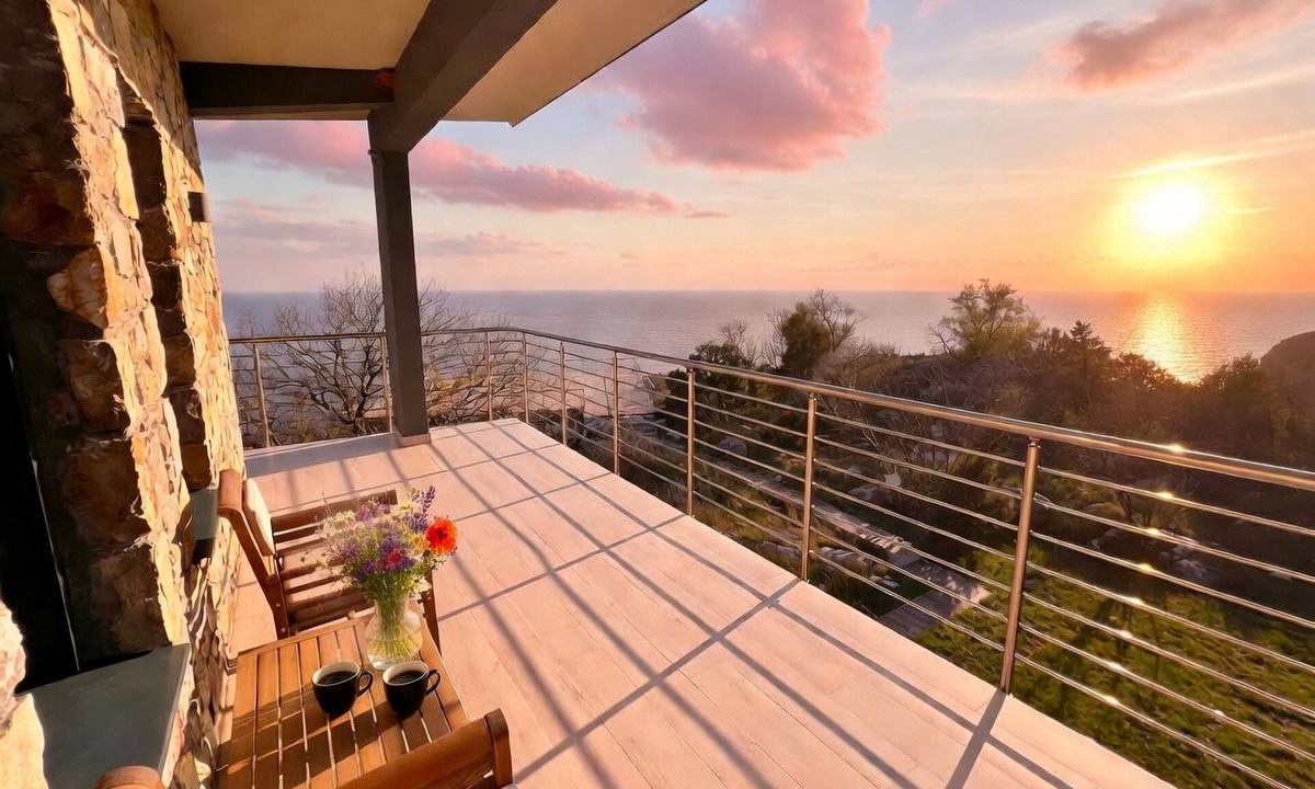 Petrovac Apartment | Cozy Apartment with Breathtaking Views, Private Terrace Wi-Fi & Air Conditioner