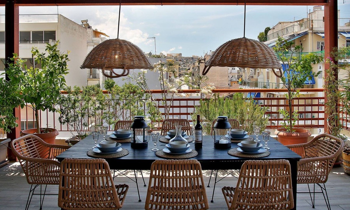 Kerameikos Apartment | Deluxe Residence Terrace Lounge And Amazing View
