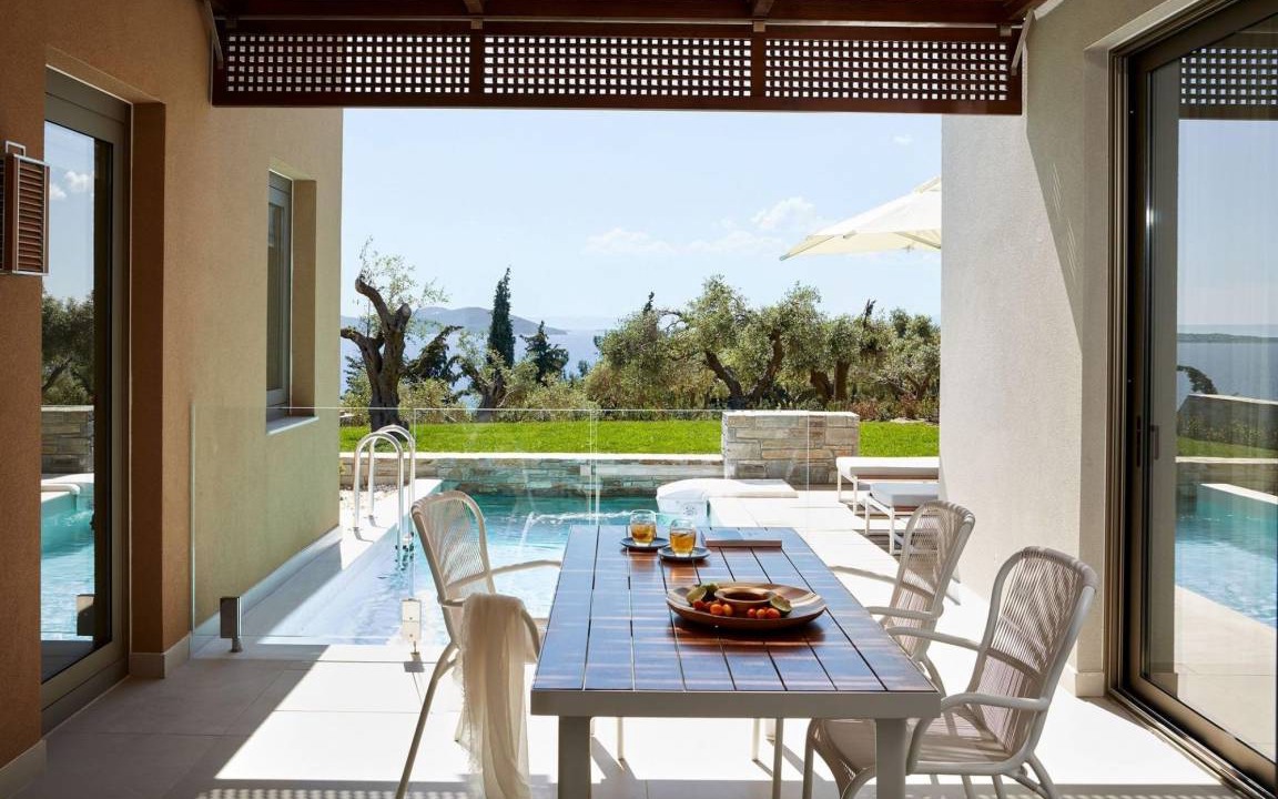 Ouranoupoli Villa | Eagles Villas Halkidiki Ocean One Bedroom Pool Villa with Private Garden