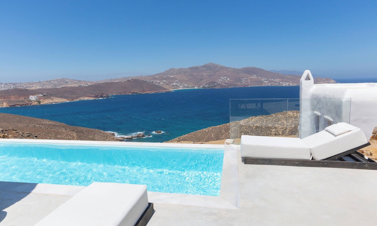 Ftelia Villa | HoM Mykonos. 4-bedroom sea & sunset view Villa with private pool