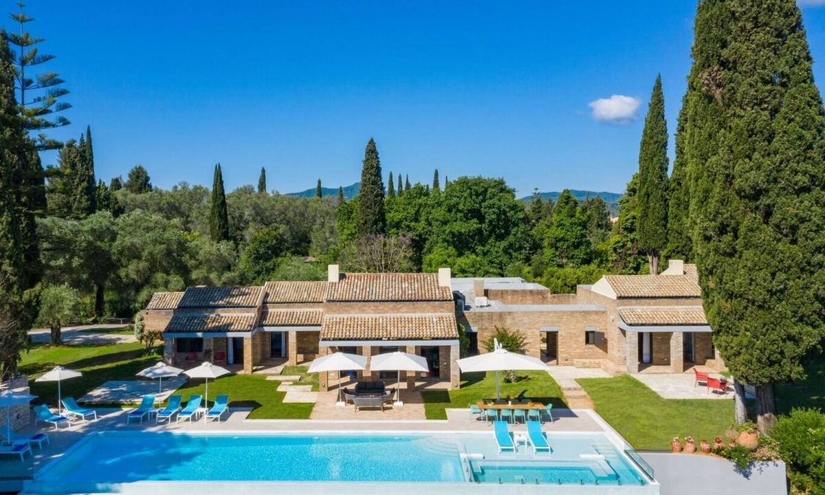 Corfu Town Villa | Luxurious private pool Villa with spectacular sea views