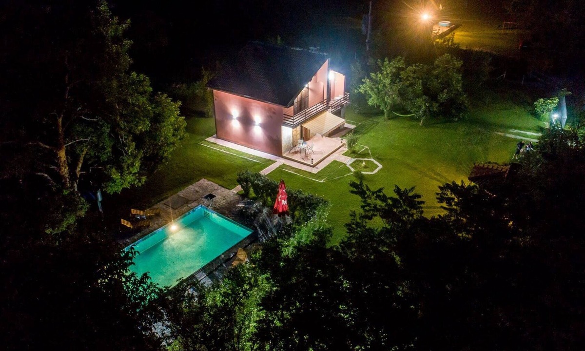 Danilovgrad Villa | Luxury house with private pool, sauna, hot tub and river on the property