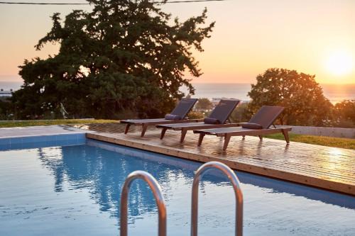 Kallithea Villa | Luxury Rhodes Villa Anissa Villa Sea View Private Swimming Pool