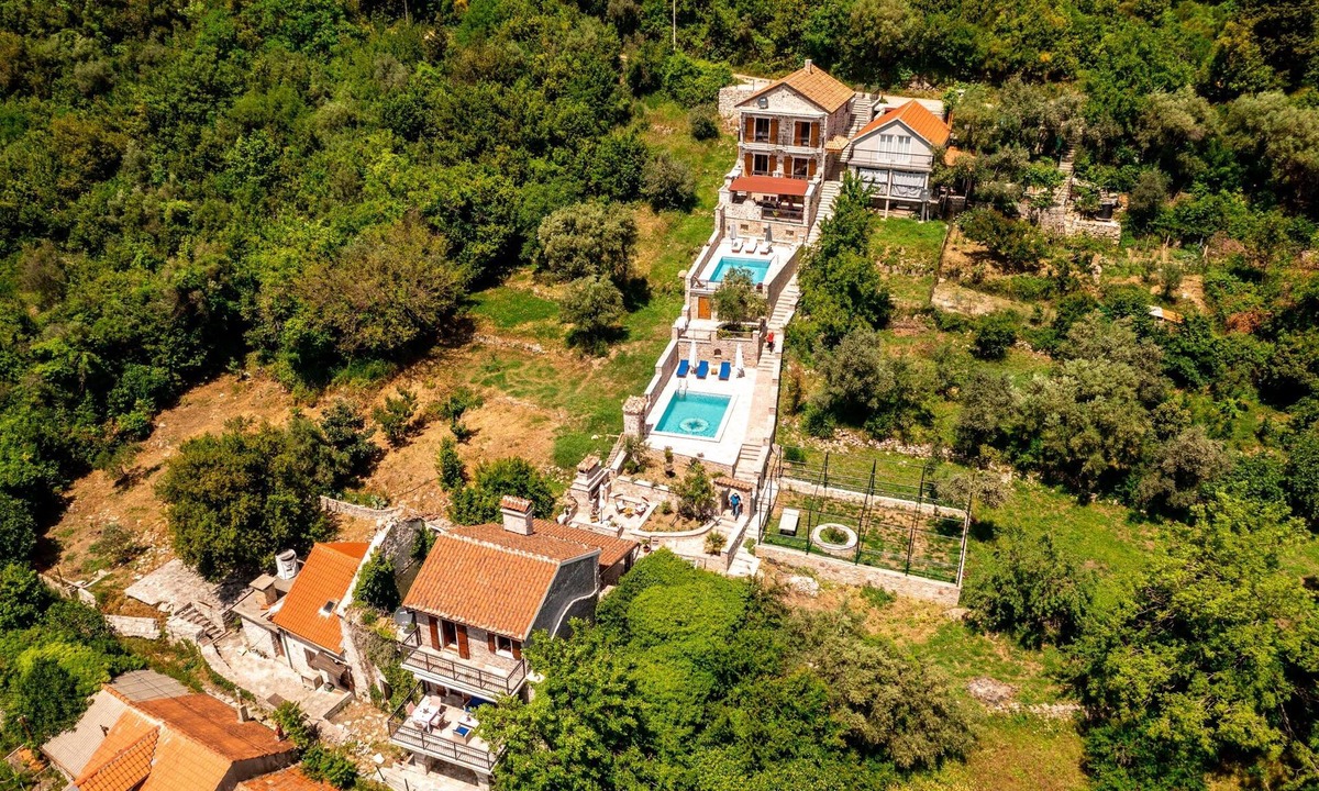 Tivat Villa | Meditteranean 1BDR Old Stone Villa w/Pool and SV 10min from the beach