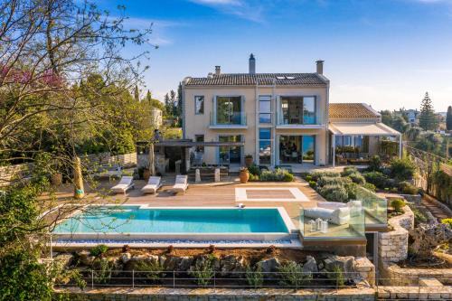Corfu Town Villa | Melithea Seaview Villa with Private Pool