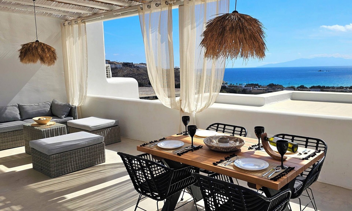 Xilokeratidi Villa | Mykonos4Islands Villa "Athena" with shared pool - 5 min walking from the beach