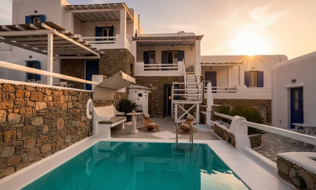 Panormos Apartment | Panormos Retreat with Pool