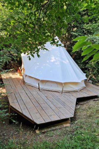 Elbasan Other | Private Glamping Bell Tent on Wooden Platform in Nature Mountains