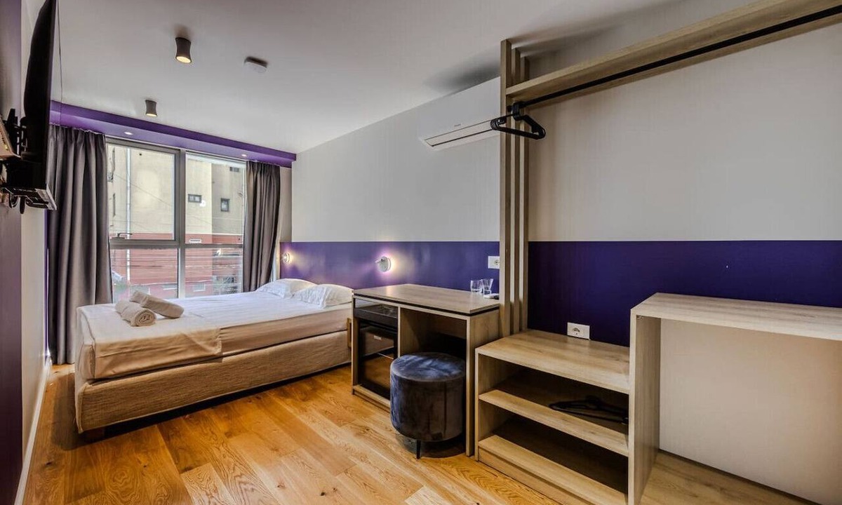 Durres Apartment | Purple Studio 108 | Love in Colours Collection by PikHost