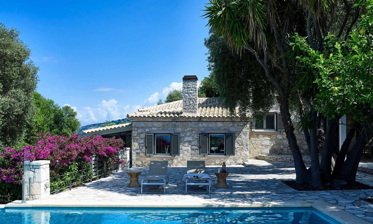 Sivota Villa | R 986 Eustace Luxury Residence with Magnifying Mirror, Pool View & Sea view.