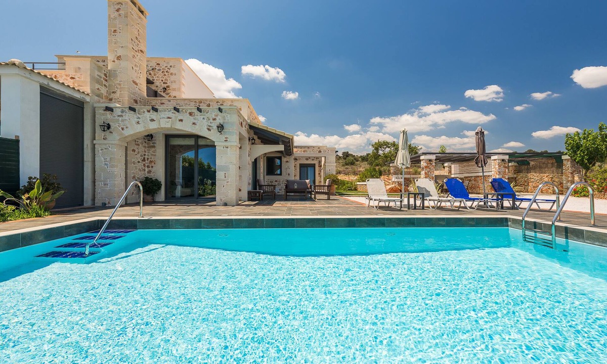 Douliana Villa | Resi Villa, A new built villa with private pool and unobstructed sea view