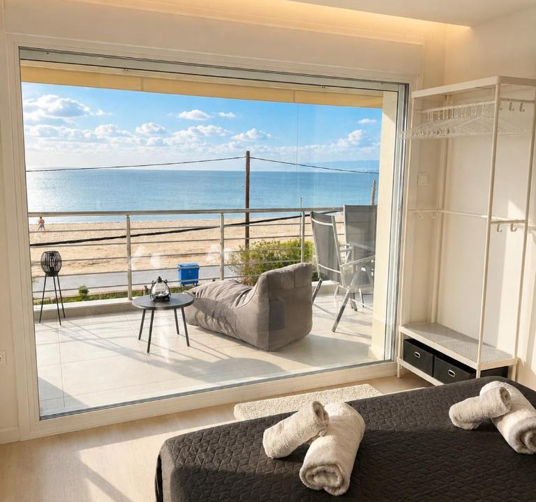 Agia Triada Apartment | Sea View Luxury Apartment Beachfront 3BR
