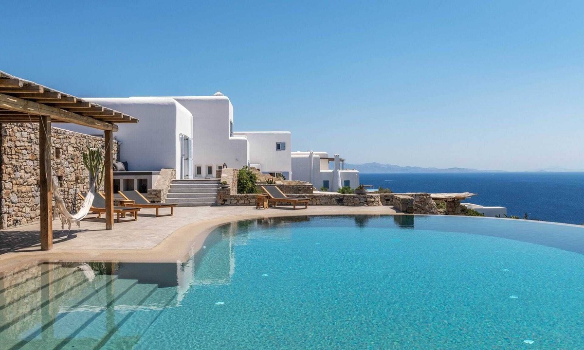 Psarou Villa | Sea View Villa Infinity Pool near Psarou