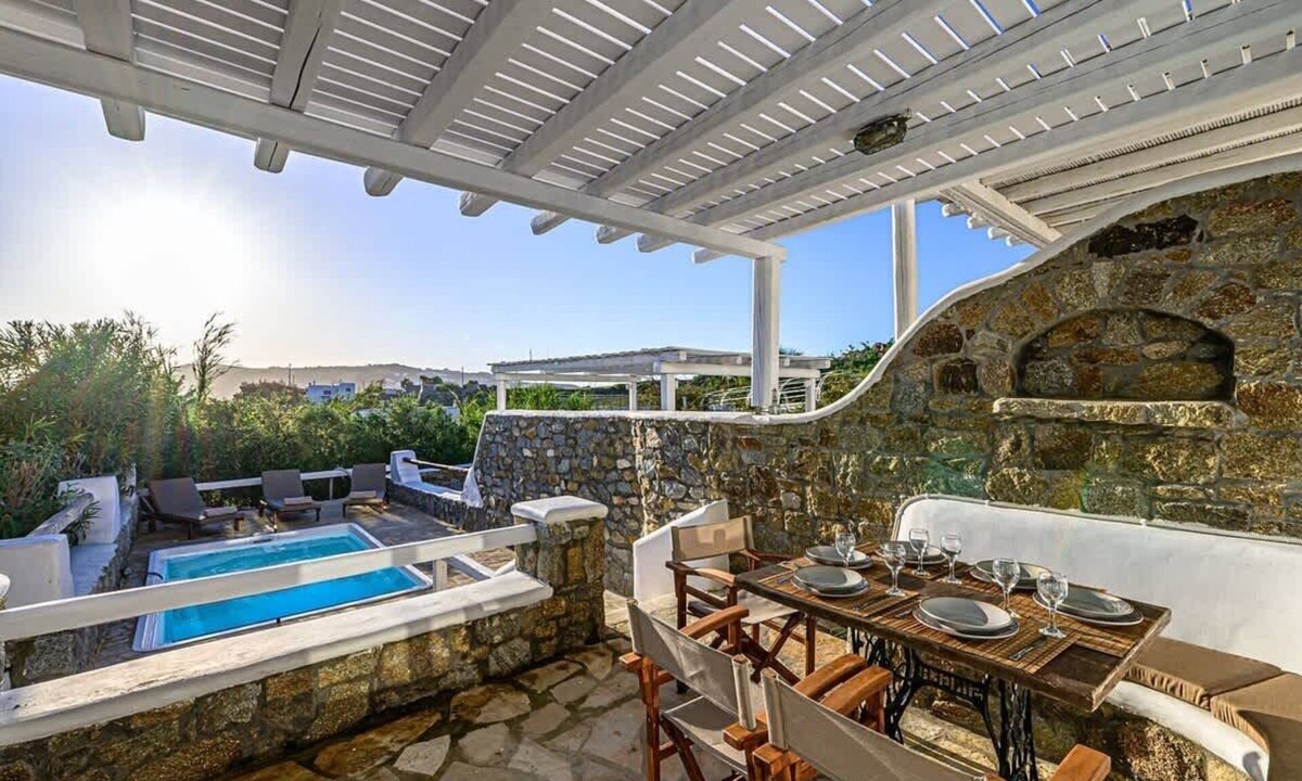 Psarou Villa | Sea-View Villa Private Pool Ornos Area
