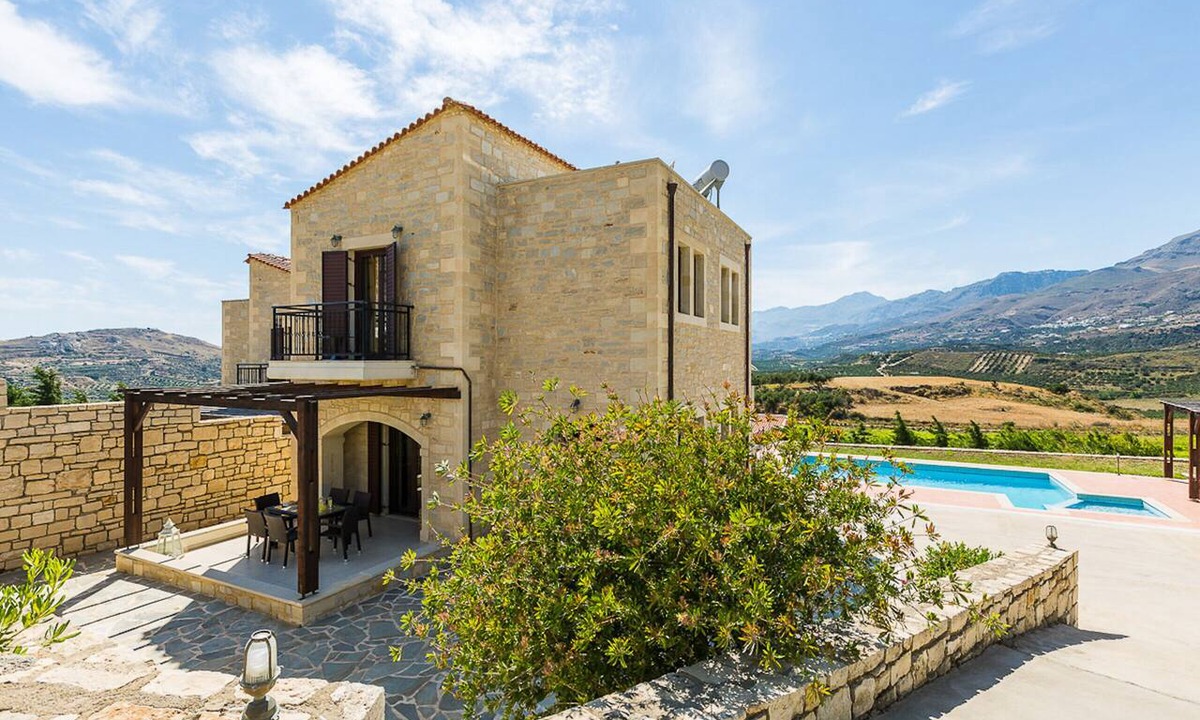 Lefkogeia House | Traditional Cretan Stone Villa, Intimate Spaces & Private Pool, Family Friendly