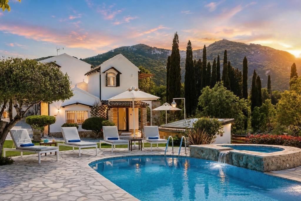 Dafnata Villa | Villa Claire Corfu Private Pool Villa on 10000 sqm