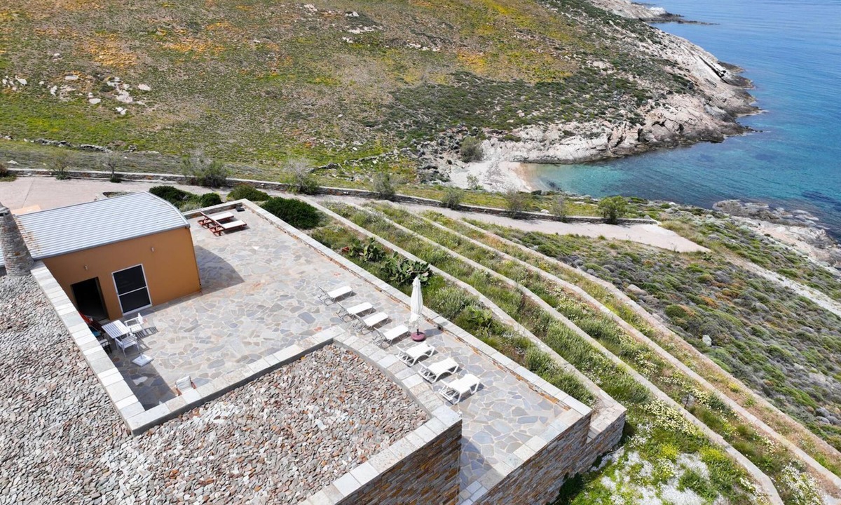 Kea Villa | Villa CLIO:Beachfront Villa 70 m to sandy isolated Beaches & Spa outdoor jacuzzi