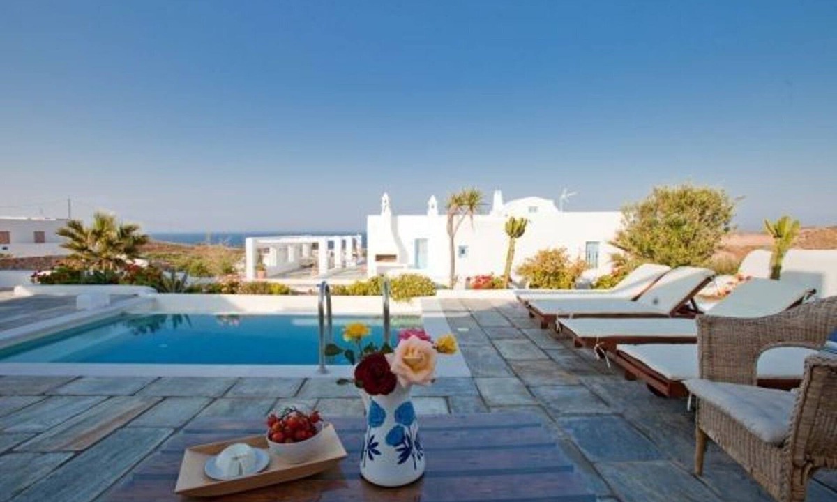 Kamari Villa | Villa Helionis, Divine Sea Views, Private Plunge Pool, Furnished Terrace,.