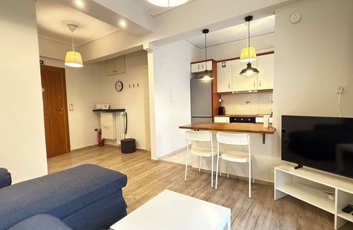 Piraeus Apartment | 1BR next to Pasalimani, Marina Zeas & Hospital