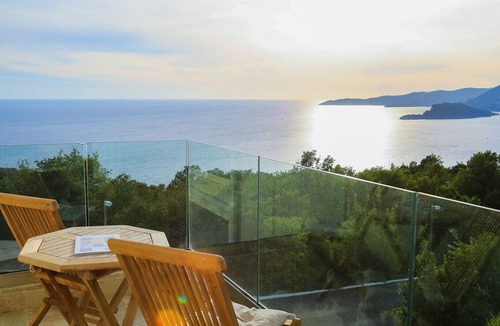 Sveti Stefan Villa | A beautiful holiday begins at villa with an amazing view, sunrises and sunsets.