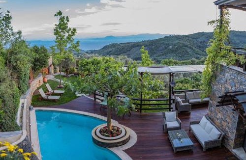Milies Villa | Aenaon Villa with Private Pool Panoramic view