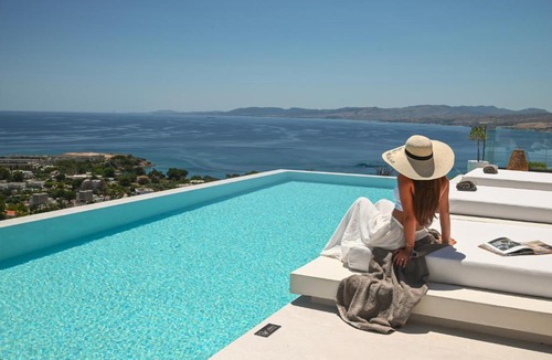 Pefkos Villa | Aethra Villa - Infinity Pool & Panoramic Sea View
