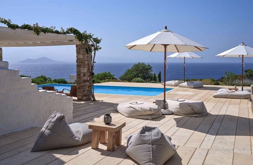 Ampelas Villa | Amazing Paros Villa | Villa Moonlight | 4 Bedrooms | Infinity Pool & Stunning Sea Views | Roof.