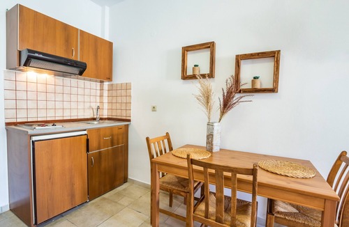 Karpathos Town Apartment | Apartment '1' with Mountain View, Wi-Fi and Air Conditioning