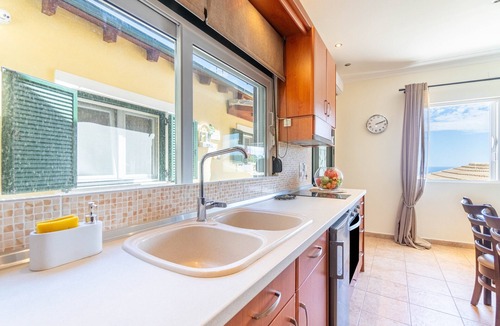 Lakones Apartment | Apartment "Angela Panorama Studio" with Sea View, Shared Pool & Wi-Fi