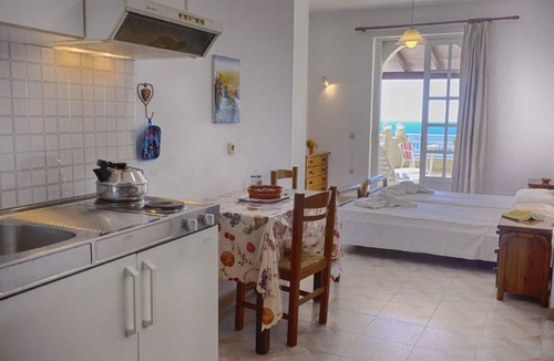 Agios Georgios Pagon Apartment | Apartment for 2 people with a beautiful sea view just 50m from the beautiful sandy beach