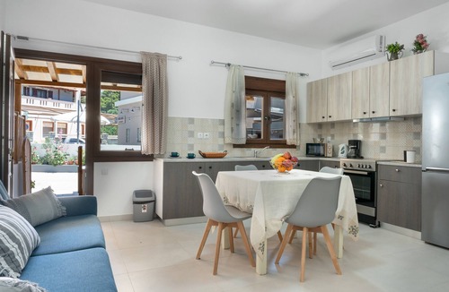 Kalymnos Apartment | Apartment 'Iliana 1' with Mountain View, Wi-Fi and Air Conditioning