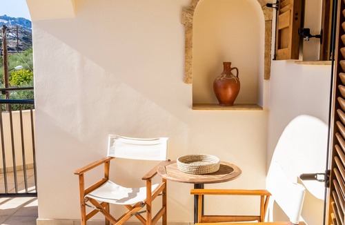 Karpathos Town Apartment | Apartment 'No 4' with Mountain View, Wi-Fi and Air Conditioning