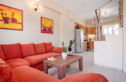 Skala Apartment | Apartment 'Solomos' with Sea View, Wi-Fi and Air Conditioning