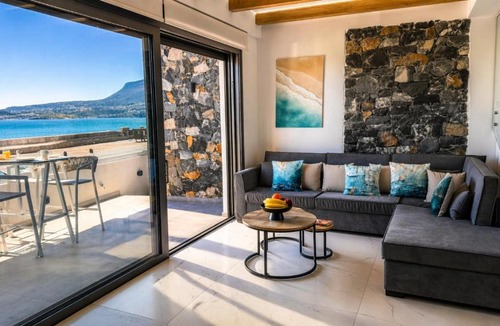 Kalyves Villa | Aqua Vista-Villa Horizon Luxury Sea front villa with Jacuzzi & Endless sea view