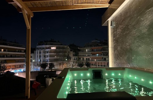 Attiki Apartment | Athens Top Penthouse Apartment With Spa 5' to Metro