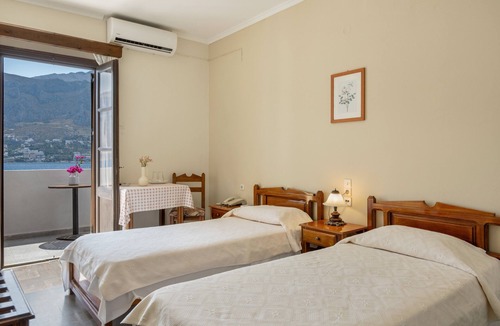 Telendos Bed & Breakfast | Bed and Breakfast 'Room No 6' with Sea View, Wi-Fi and Air Conditioning