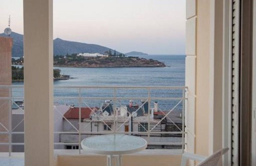 Agios Nikolaos Town Apartment | Bellevue Suites Studio 3 with Sea View
