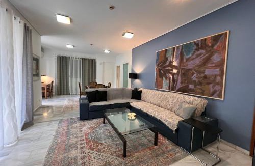 Khalandrion Apartment | Blue Spacious Flat wt Parking nr Marousi Hospitals, by PromosHomes