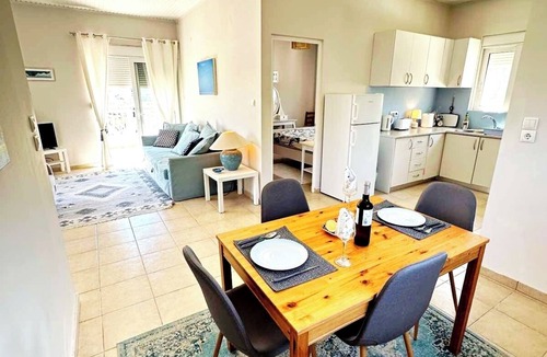 Kalithies Apartment | Bougainvillea Retreat above Faliraki-Stunning views from terraces,private garden