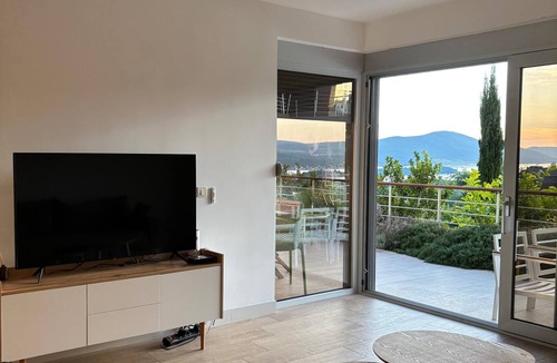 Kotor Apartment | C1 2 bedrooms, 2 bath, workroom, Luxury apartment Pool & Sea view