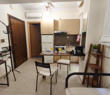 Larissa Apartment | Central Petite Hideaway with Balcony- Near Station